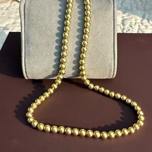 Saks Fifth Avenue Radiant Gold Bead Necklace